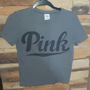 PINK Victoria's Secret Charcoal Tee